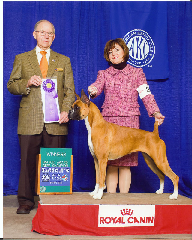 Jennys New Champion at the Delaware County Kennel Club, Mar. 15, 2009